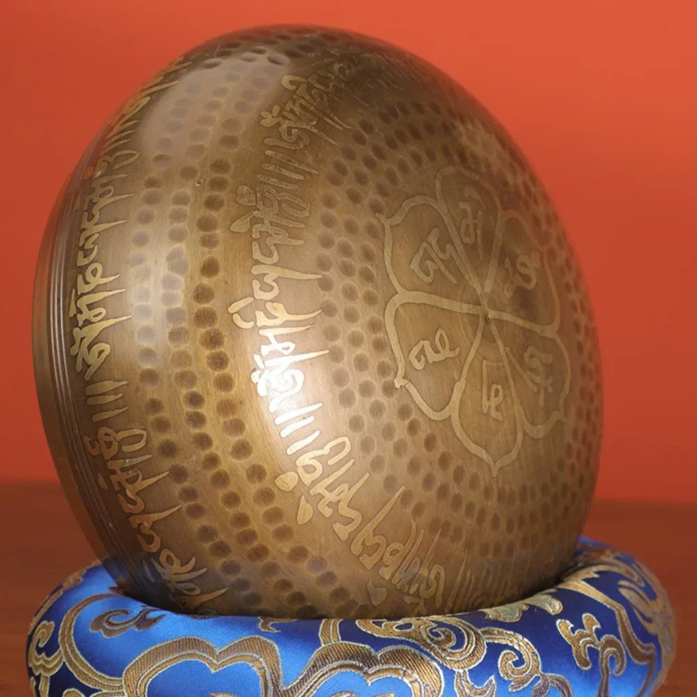 Nepal Bronze Tibetan Singing Bowl – Handmade Sound Therapy Instrument