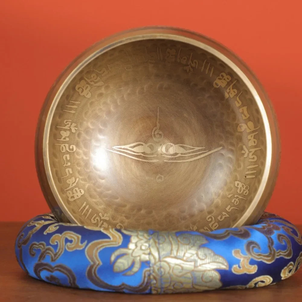 Nepal Bronze Tibetan Singing Bowl – Handmade Sound Therapy Instrument