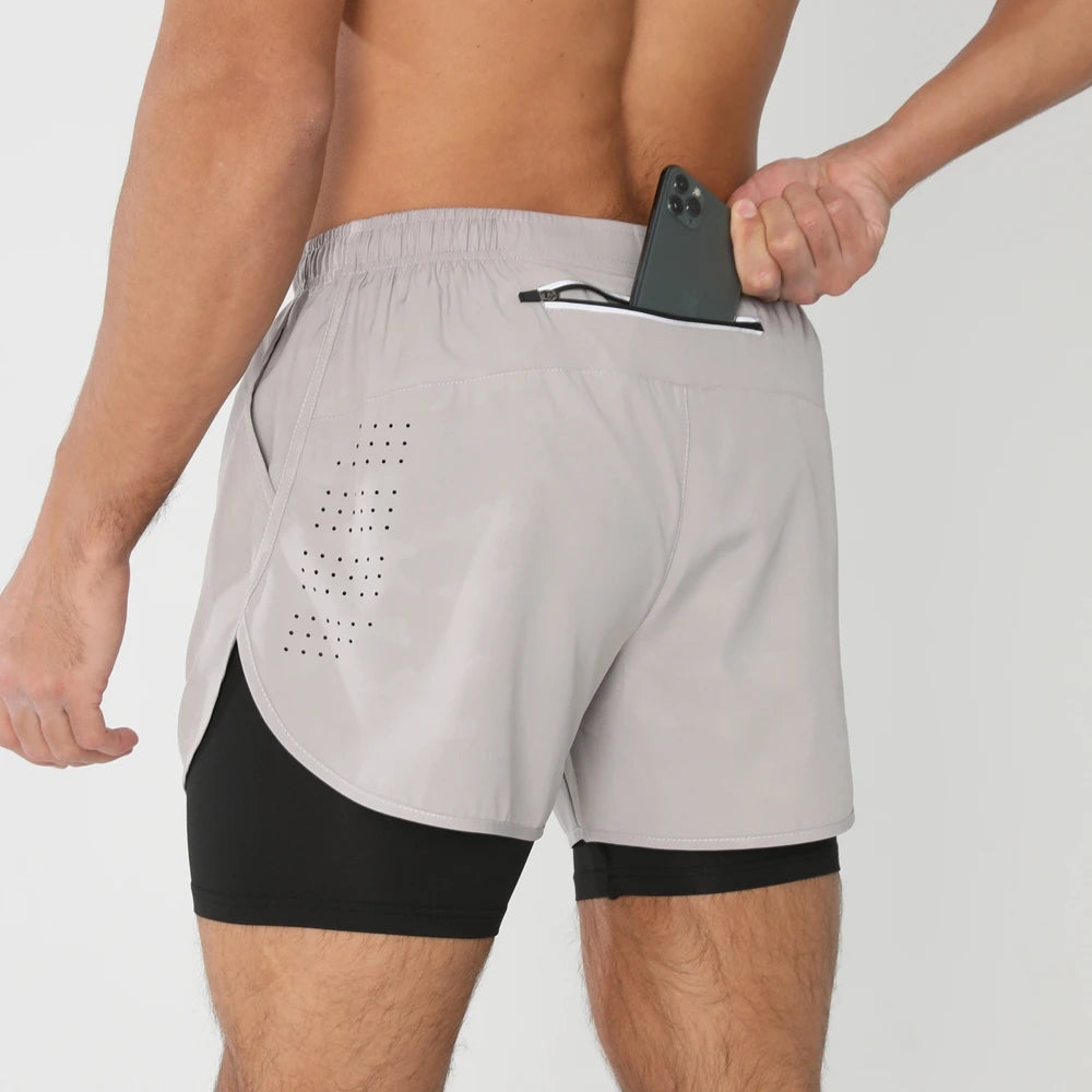 2025 Men's 2-in-1 Running Workout Shorts