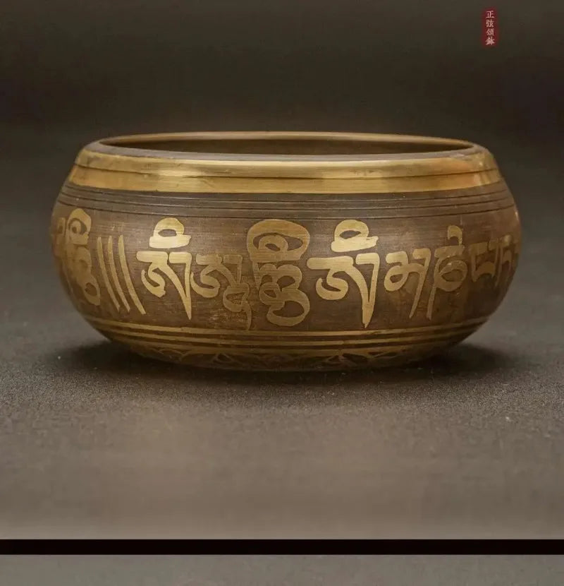 Large Tibetan Brass Singing Bowl – Handmade in Nepal