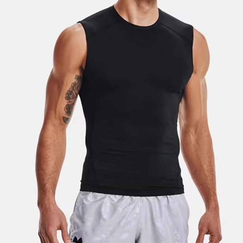 Men's Running Compression Tank Top – Sleeveless Gym Sport Vest