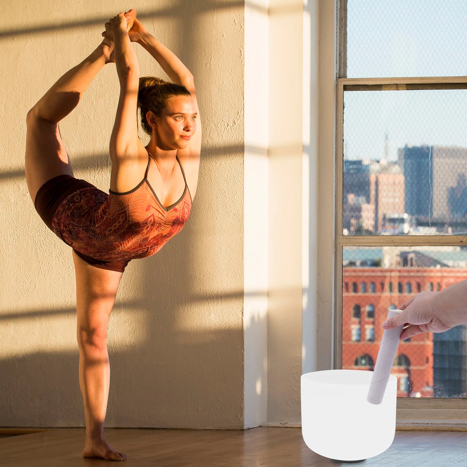 8" Quartz Crystal Singing Bowl – Meditation & Sound Healing Tool