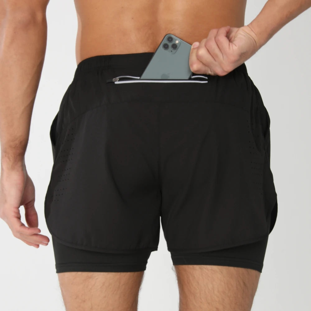 2025 Men's 2-in-1 Running Workout Shorts