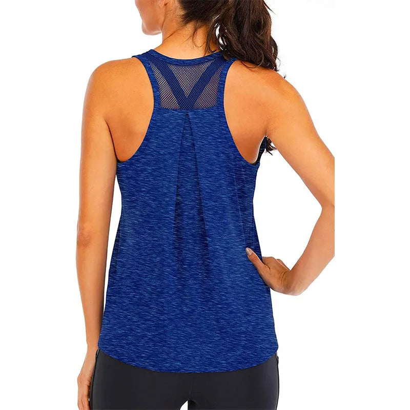 Women's Sleeveless Quick-Dry Yoga Shirt