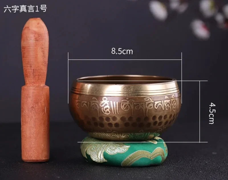 Nepal Bronze Tibetan Singing Bowl – Handmade Sound Therapy Instrument