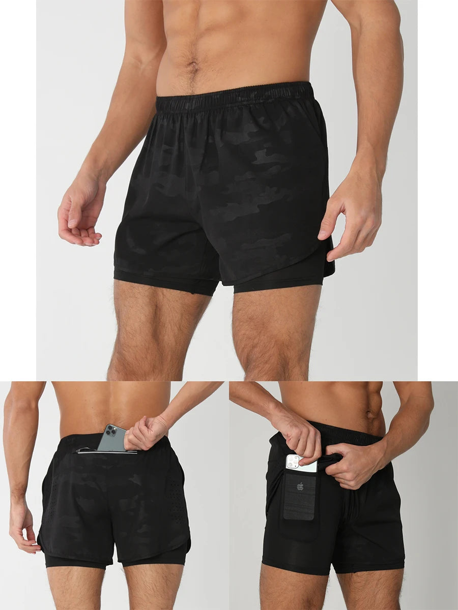 2025 Men's 2-in-1 Running Workout Shorts