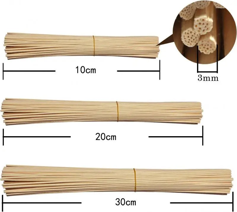 2–3.5mm Rattan Reed Diffuser Sticks – 5–100pcs Refill for DIY Aromatherapy