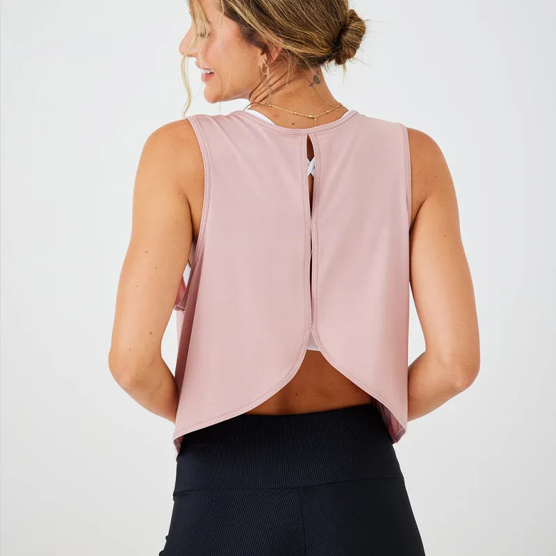 Women's Racerback Yoga Tank Top – Quick Dry Workout Vest