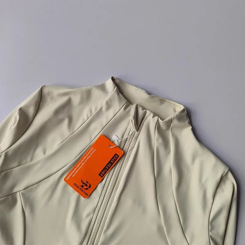 Women's Slim Fit Yoga Fitness Jacket – Quick-Dry Long Sleeve Sport Top