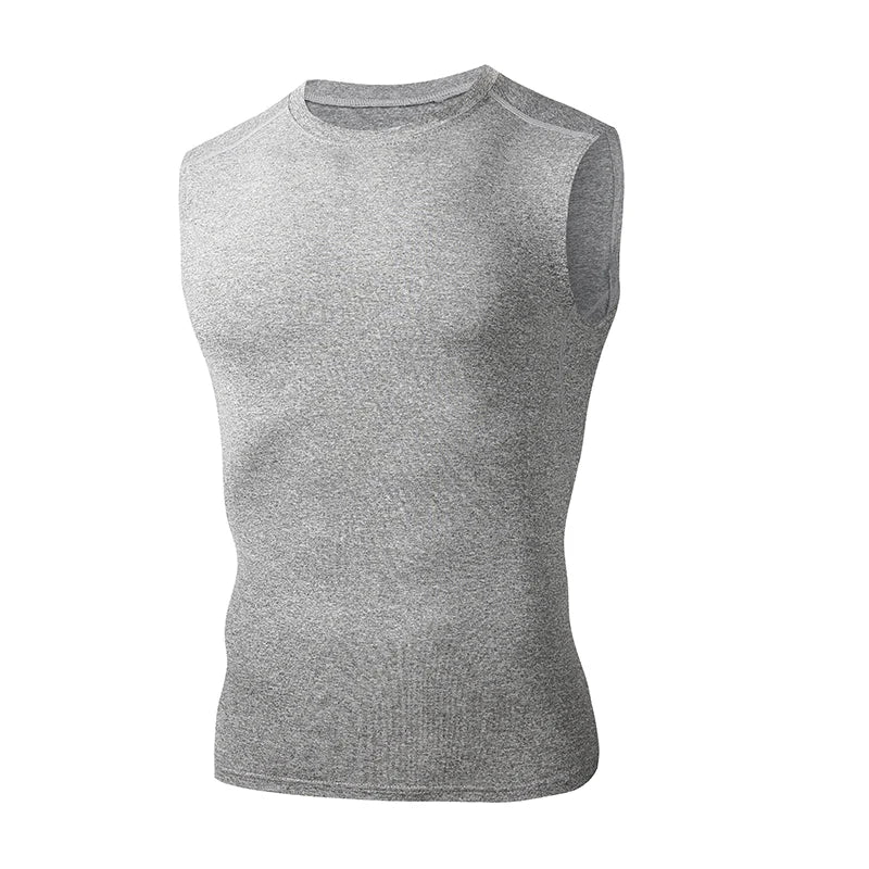 Men's Running Compression Tank Top – Sleeveless Gym Sport Vest