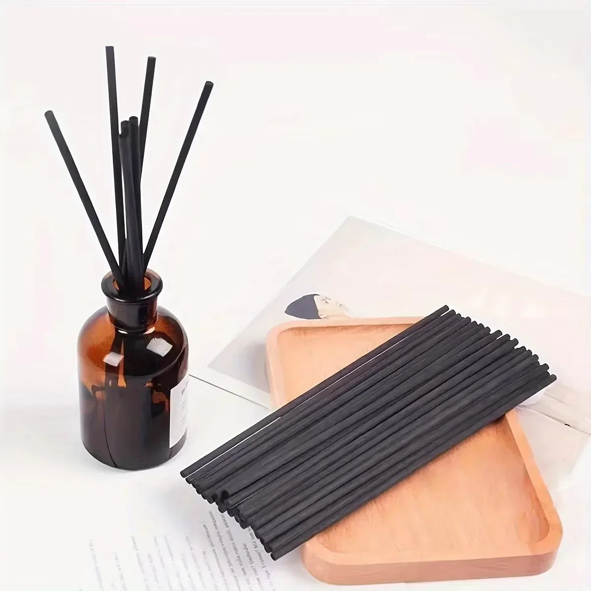 10/50pcs Fiber Diffuser Sticks – Aromatherapy Reeds for Home Fragrance