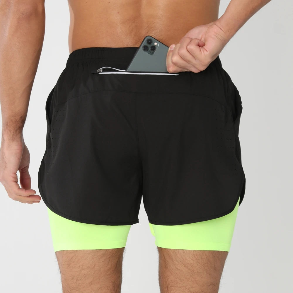 2025 Men's 2-in-1 Running Workout Shorts
