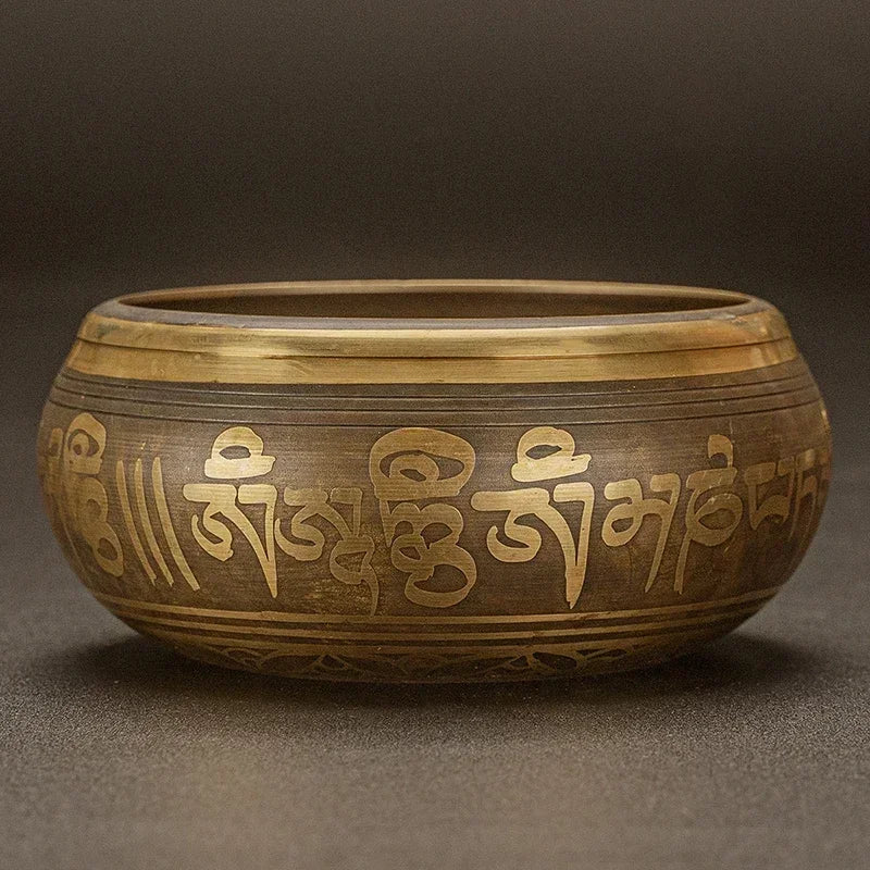 Large Tibetan Brass Singing Bowl – Handmade in Nepal