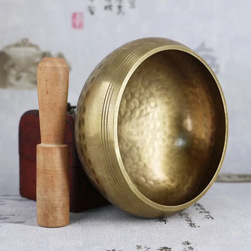 Tibetan Singing Bowl – Handmade Brass Meditation Chime