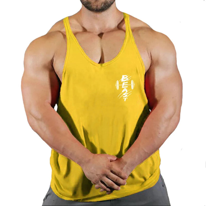 Men's Summer Cotton Fitness Tank Top