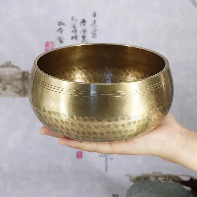 Tibetan Singing Bowl – Handmade Brass Meditation Chime