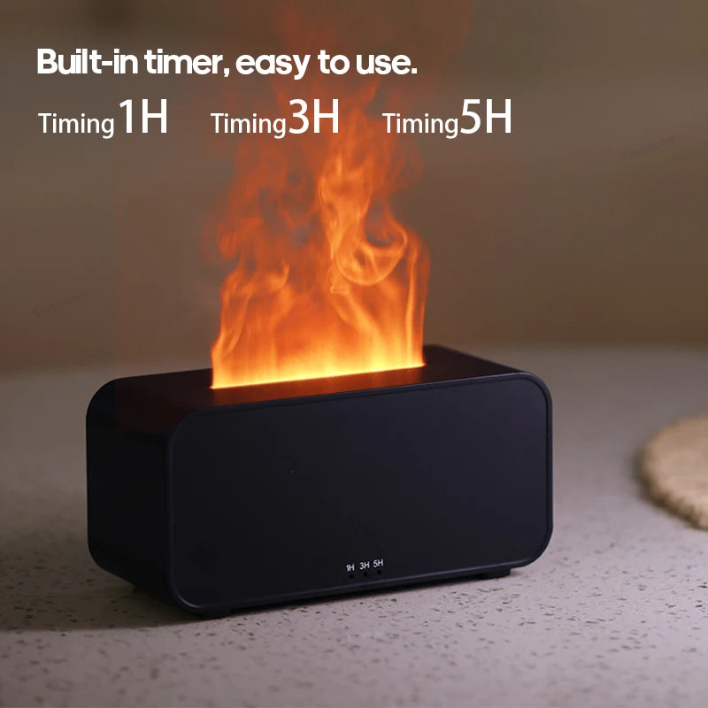 Mini Flame Aromatherapy Humidifier – LED Light & Perfume Diffuser